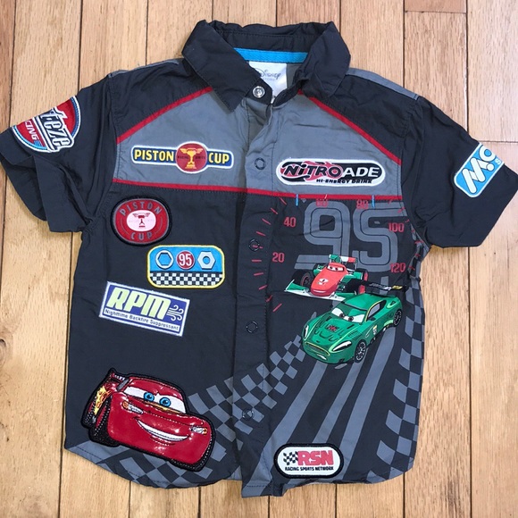 Disney Other - toddler boy DISNEY Cars button-down shirt, size 2